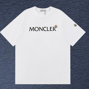 Moncler Men's White Short Sleeve T-Shirt